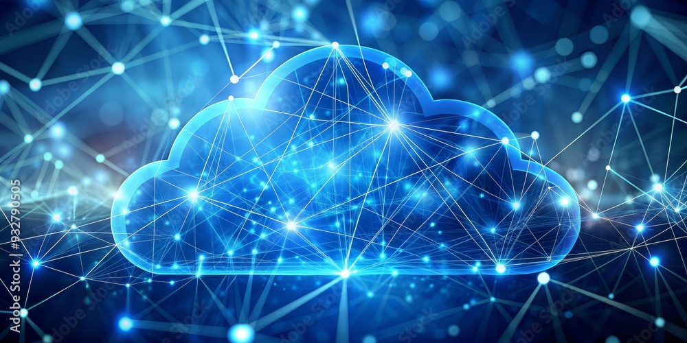 Cloud Network Digital Connectivity, cloud computing, network, data, technology