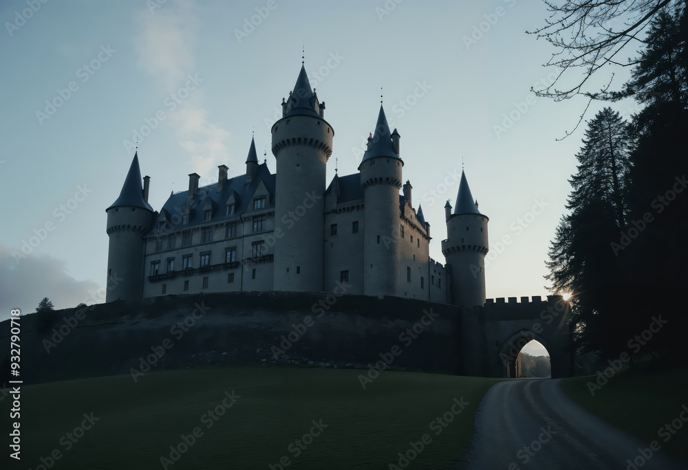 Fototapeta premium A beautiful castle in the heart of nature
