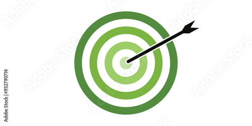 Light green shade bullseye dart target icon. Dart target goal marketing sign. Arrow dart logo vector. Winner dart sign.