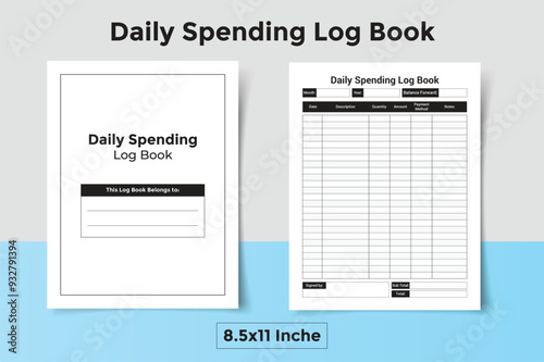 Daily Spending Log Book