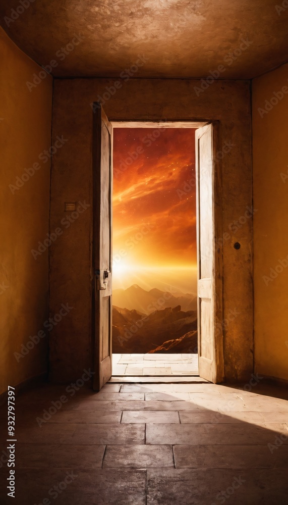 A door that connects between our world and another world. Ai generated image