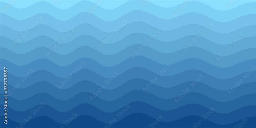Background vector illustration of blue ocean wave layer Background vector illustration of blue ocean wave layer
