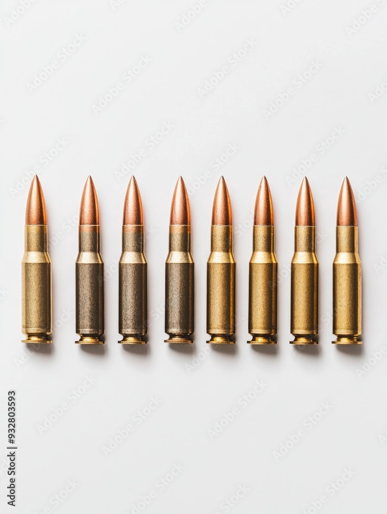 Bullet Shells White Surface Bullet Shells White Surface