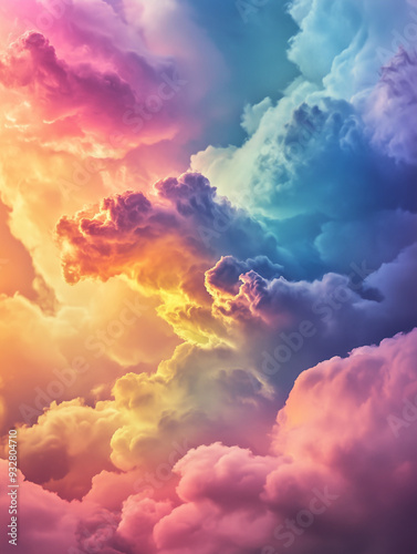 Rainbow sky cloud