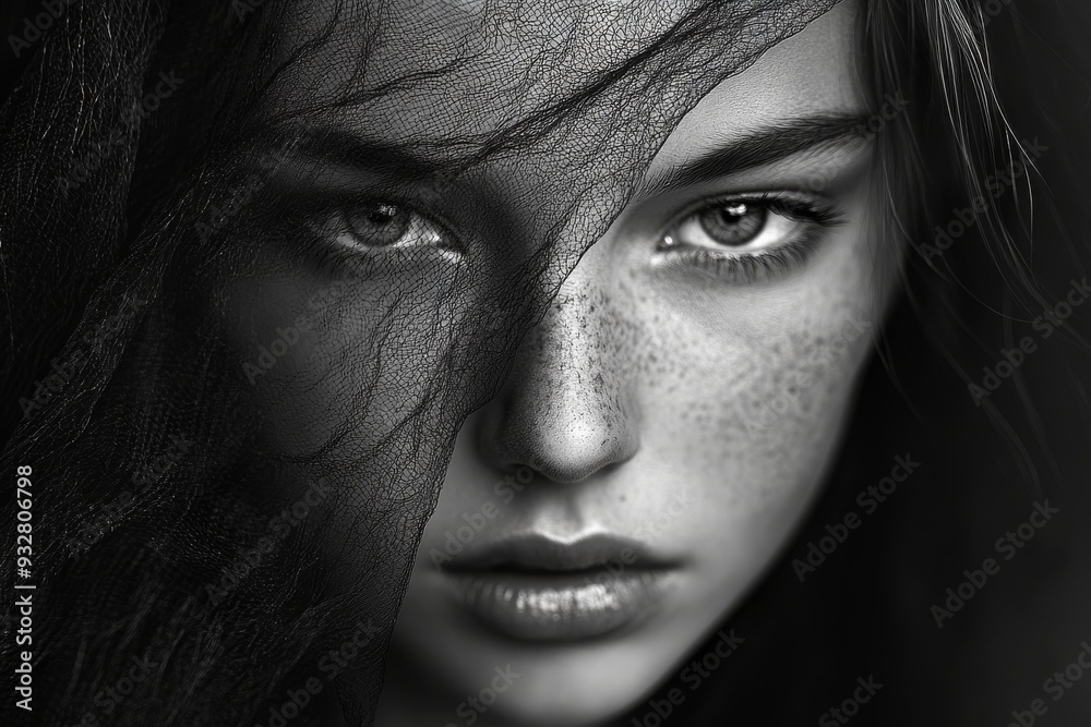 Mysterious Gaze Through a Veil Mysterious Gaze Through a Veil