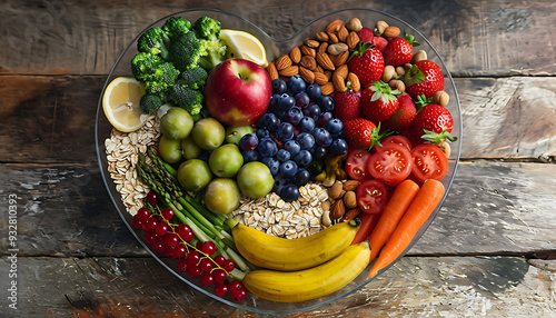 Healthy nutrition as advised by nutritionists and doctors for patient wellbeing is eating with fresh fruits and vegetables, in heart dishes. This includes cholesterol diets.