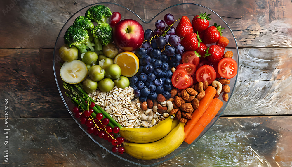 Healthy nutrition as advised by nutritionists and doctors for patient wellbeing is eating with fresh fruits and vegetables, in heart dishes. This includes cholesterol diets.