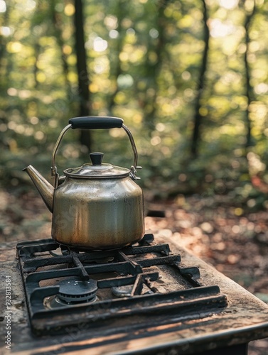 Gas Stove with Tea Kettle