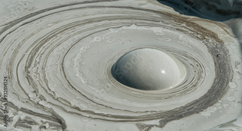 Mud volcano, Gobustan, Azerbaijan