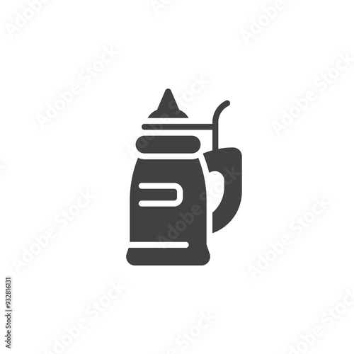 Beer Stein with a hinged lid vector icon