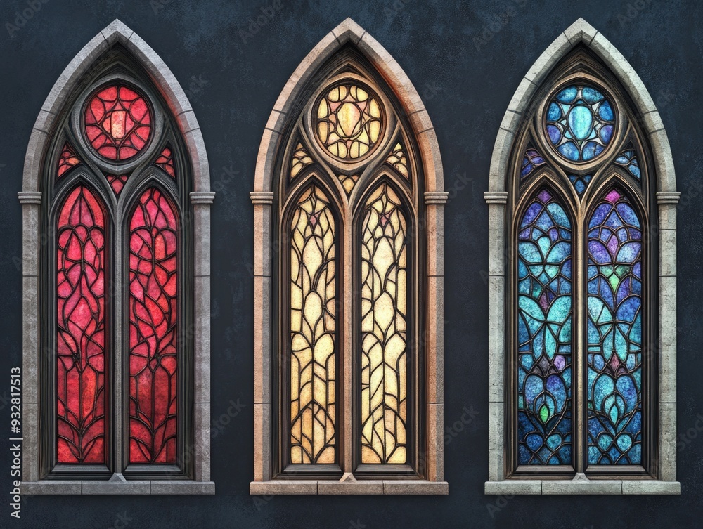 Fototapeta premium Stained Glass Windows