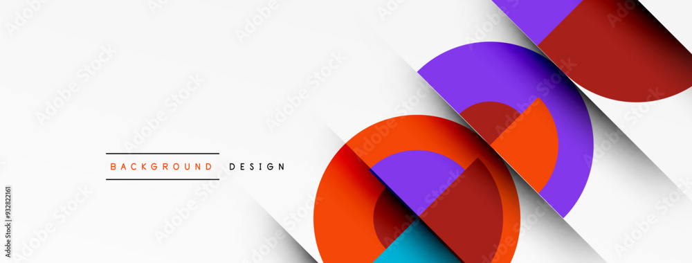 Modern geometrical abstract background - circles. Business or technology presentation design Modern geometrical abstract background - circles. Business or technology presentation design