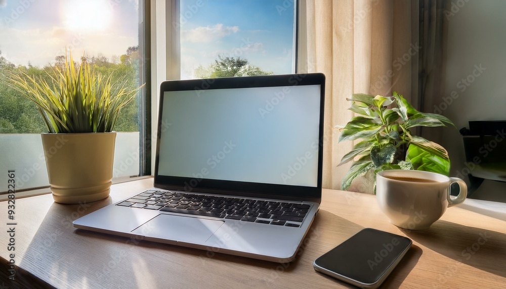 Fototapeta premium リモートワークの風景Remote work landscape
