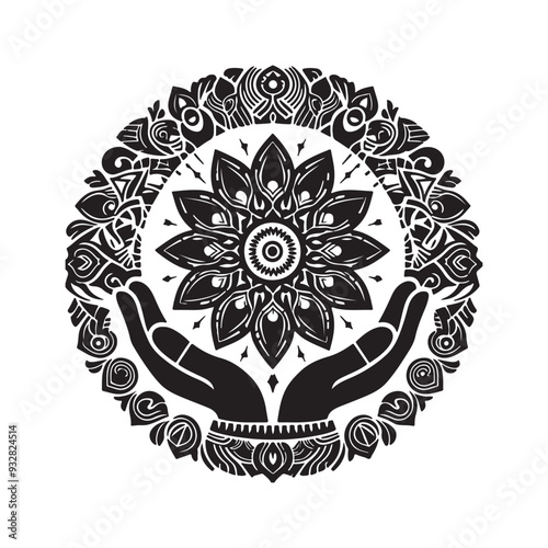 Mandala floral vector illustration