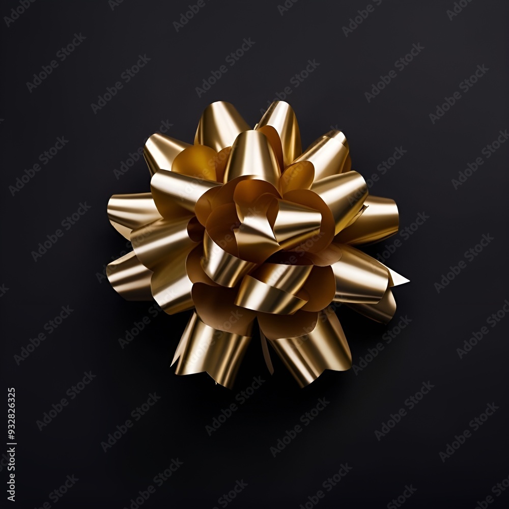 gold-ribbon-bow-on-black-background gold-ribbon-bow-on-black-background