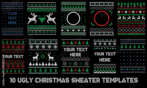Ugly Christmas Sweater Template
