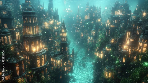 Underwater City Lights