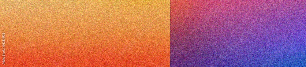Fototapeta premium blue, red, orange, yellow, purple grainy background, noisy pastel color gradient banner, textured poster header cover backdrop design