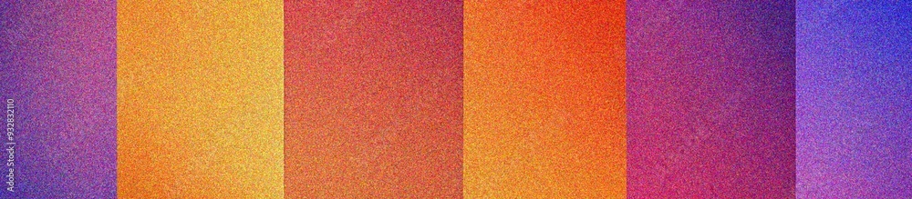 Fototapeta premium blue, red, orange, yellow, purple grainy background, noisy pastel color gradient banner, textured poster header cover backdrop design