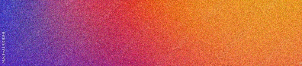 Fototapeta premium blue, red, orange, yellow, purple grainy gradient background pastel noise texture poster backdrop banner design, copy space