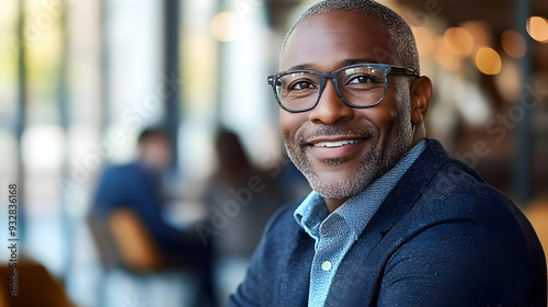 A smiling man with graying ...