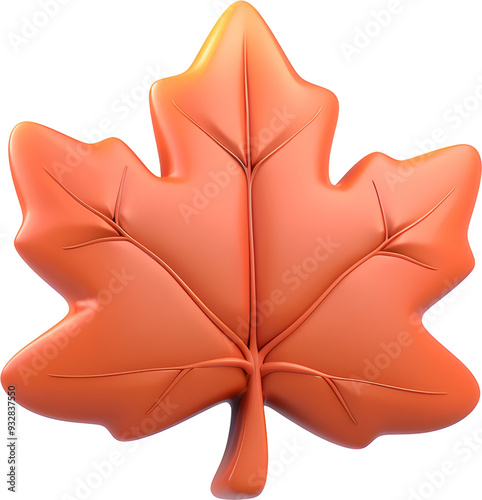 autumn maple leaf 3d