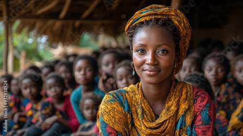 Portrait of a woman in Africa
