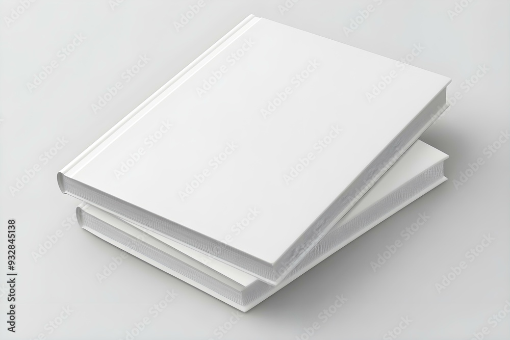White Soft Cover Book Mockup, 3D Rendered on light gray background White Soft Cover Book Mockup, 3D Rendered on light gray background