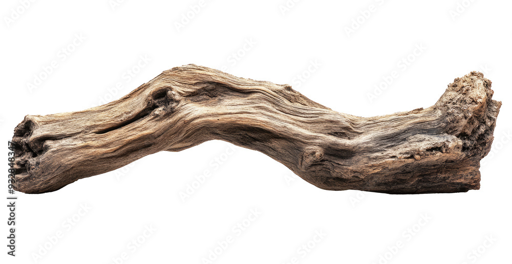 Piece of driftwood isolated on transparent background Piece of driftwood isolated on transparent background