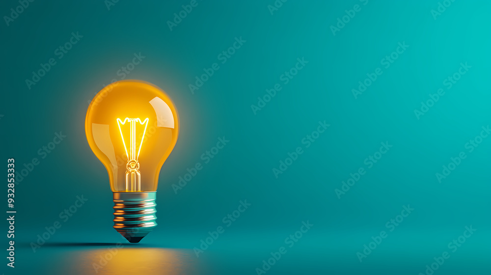 A light bulb, creative inspiration theme A light bulb, creative inspiration theme
