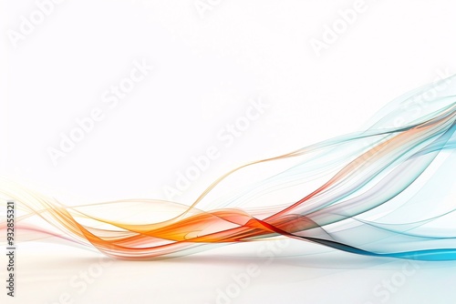 An abstract background with dynamic swirls and bright colors, providing a clear area for copy space at the bottom.
