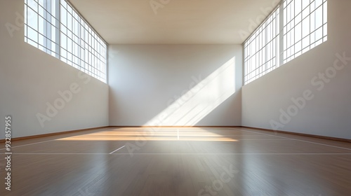 A well maintained racquetball court with smooth walls and a clean polished floor ready for the next energetic game or tournament