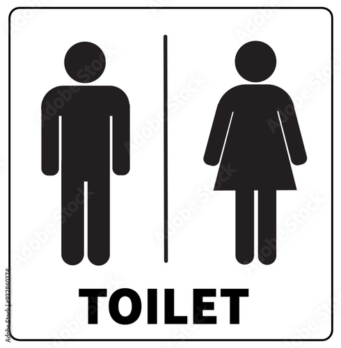 Parking sign and Restroom icon vector