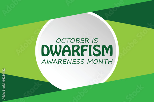 dwarfism awareness month .banner background vector illustration with awareness design