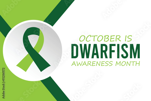 dwarfism awareness month .banner background vector illustration with awareness design