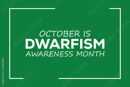 dwarfism awareness month .banner background vector illustration with awareness design