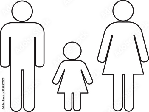 Parking sign and Restroom icon vector