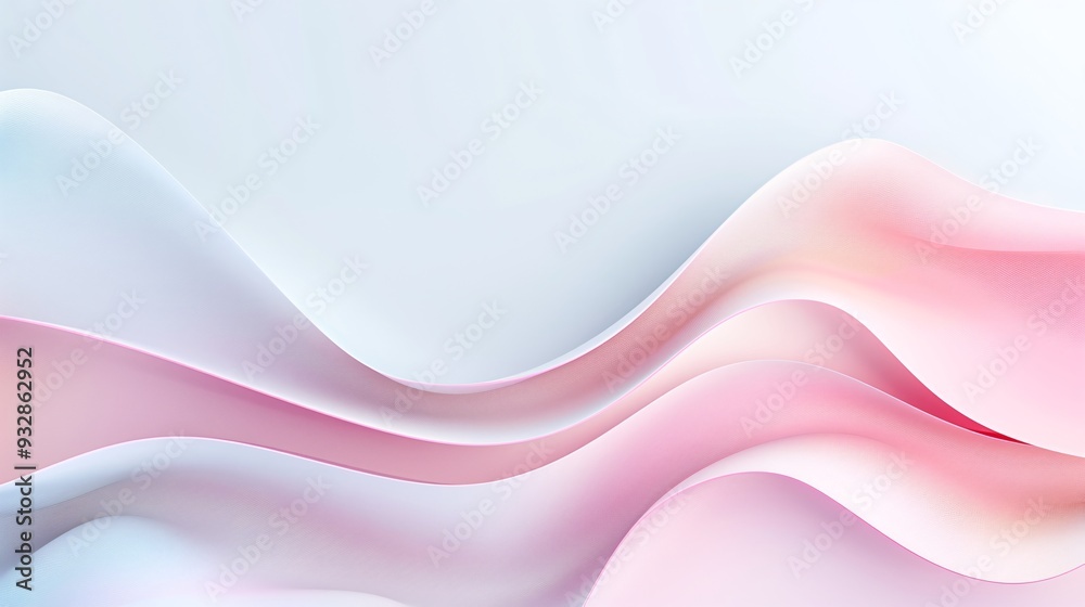 Fototapeta premium A contemporary abstract background with layered shapes and soft gradients, providing ample space for text in the center.