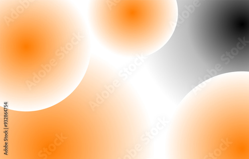 Abstract background in black and white orange