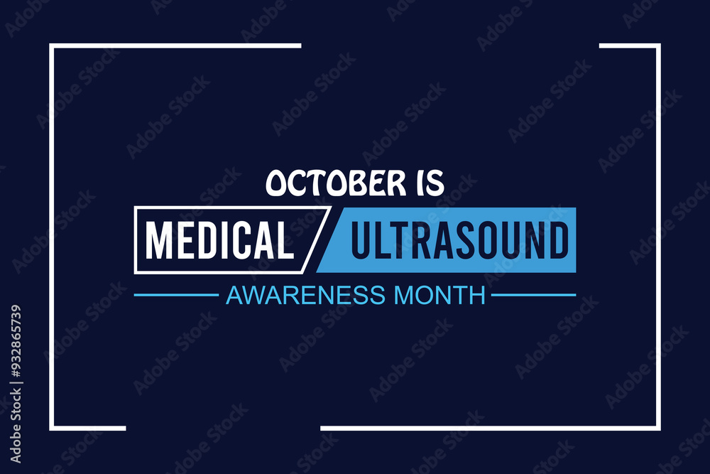 medical ultrasound awareness month banner background vector illustration with awareness design medical ultrasound awareness month banner background vector illustration with awareness design