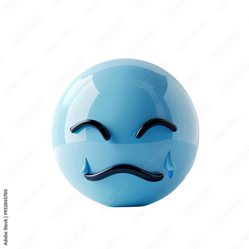 Sad Emoticon Or Emoji, Generative AI Sad Emoticon Or Emoji, Generative AI