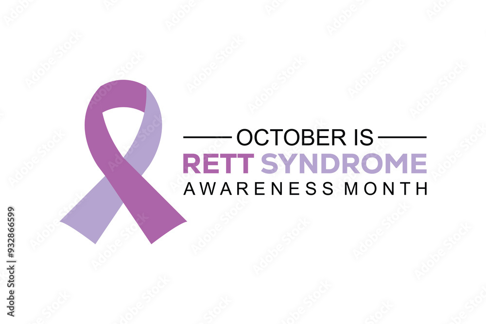 RETT SYNDROME AWARENESS MONTH. banner background vector illustration with awareness design RETT SYNDROME AWARENESS MONTH. banner background vector illustration with awareness design