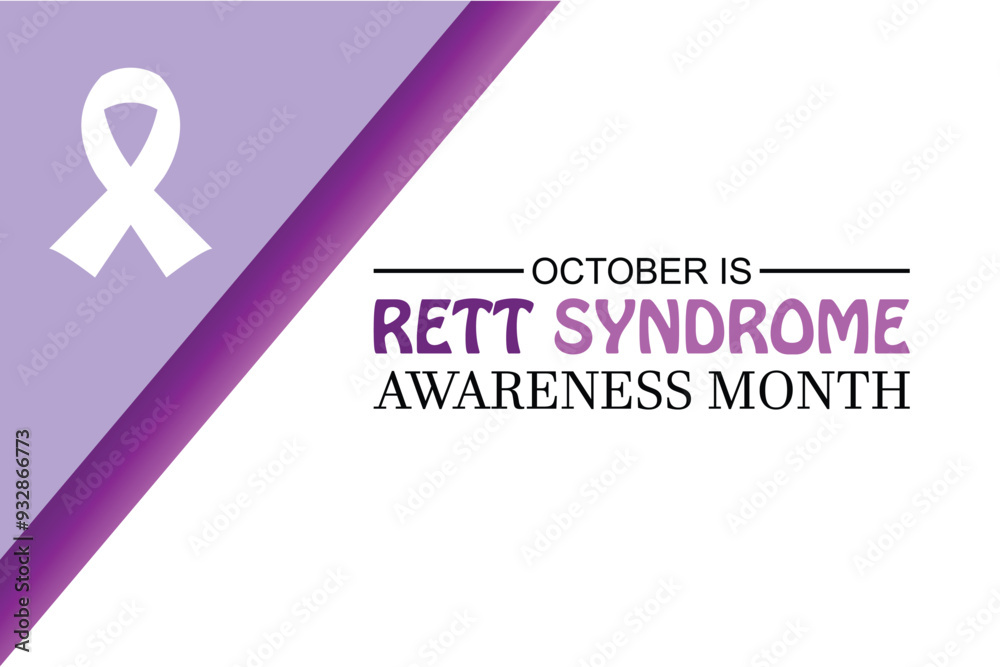 RETT SYNDROME AWARENESS MONTH. banner background vector illustration with awareness design RETT SYNDROME AWARENESS MONTH. banner background vector illustration with awareness design
