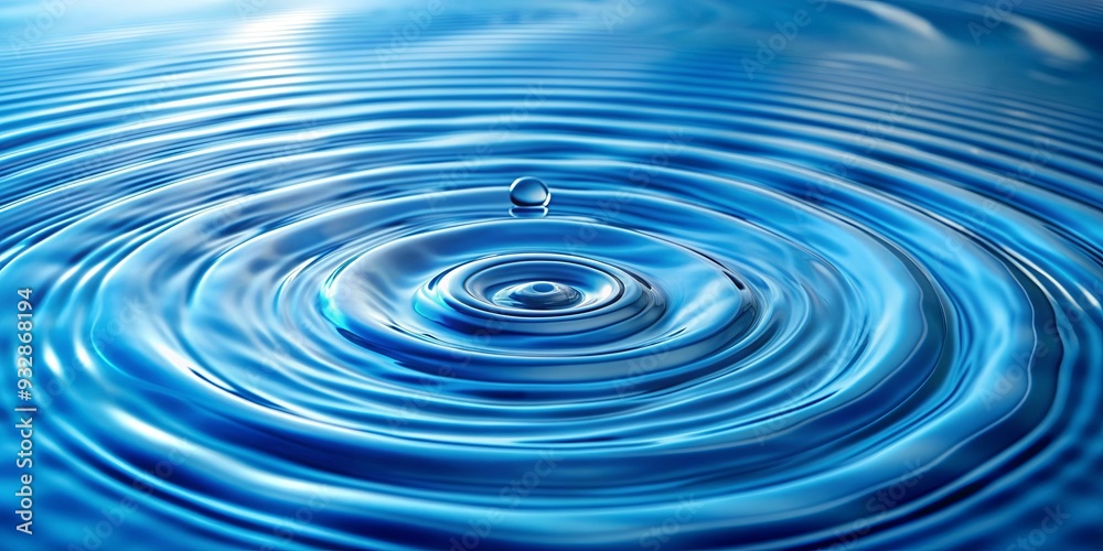 Blue water texture with rings and ripples, spa concept background, blue water, texture Blue water texture with rings and ripples, spa concept background, blue water, texture