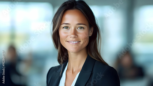 Portrait of a beautiful young businesswoman smiling confidently.