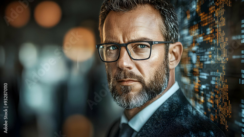 Portrait of a businessman l...