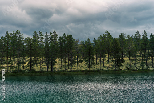 By the Kroktjønna Lakes of Fjellregionen by Grimsbu, Folldal, Norway, in summer. photo