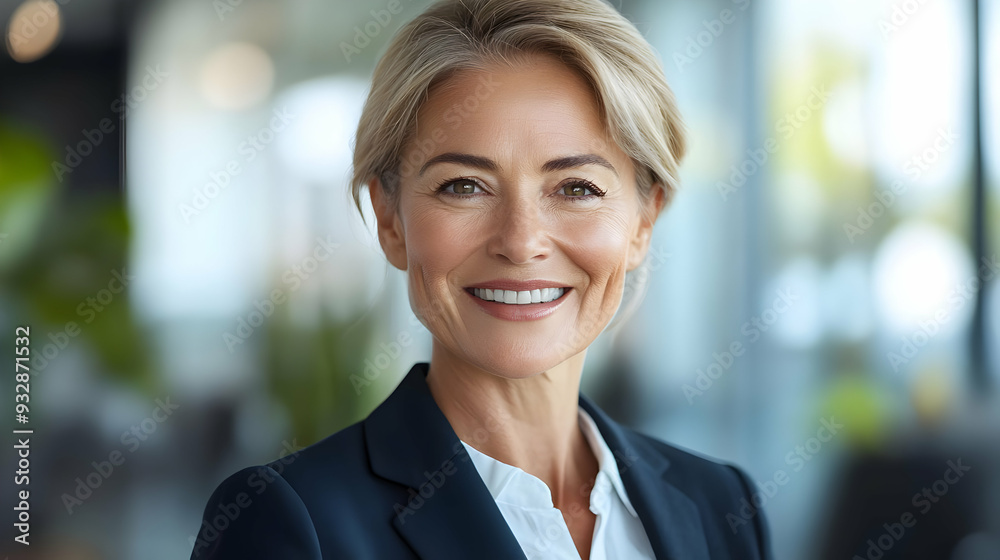 Portrait of a confident businesswoman smiling. Portrait of a confident businesswoman smiling.