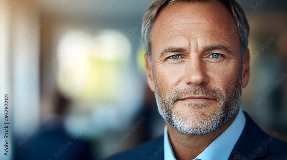 Portrait of a confident man in a suit. Portrait of a confident man in a suit.