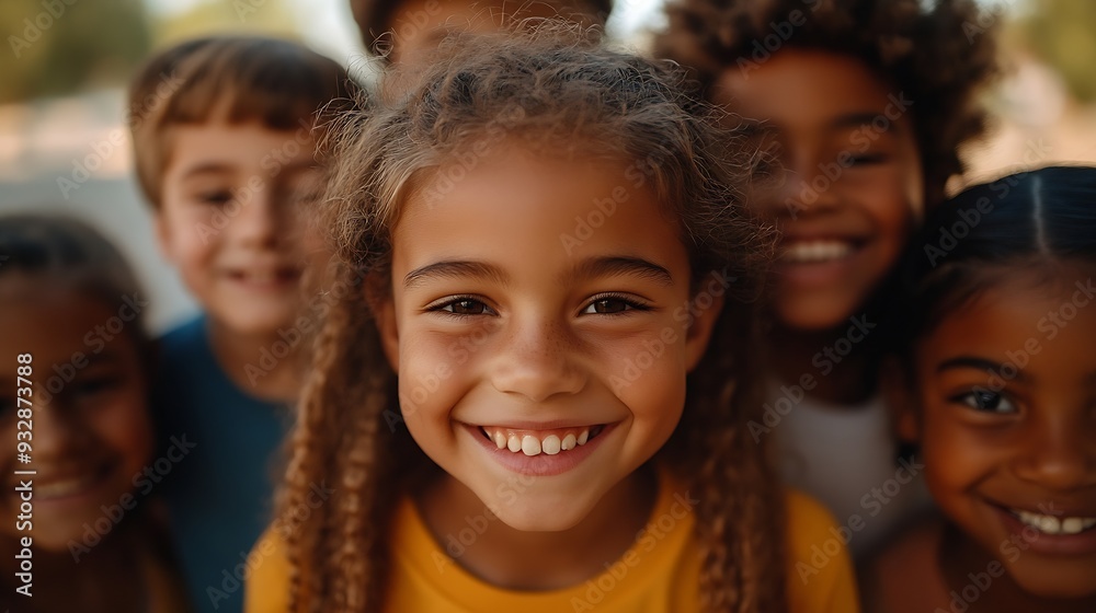 portrait of Group of young boys and girls together celebrating friendship and unity Multiracial group of people : Generative AI portrait of Group of young boys and girls together celebrating friendship and unity Multiracial group of people : Generative AI